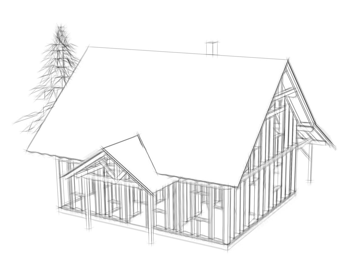 Eiler Holzbau Skizze Haus